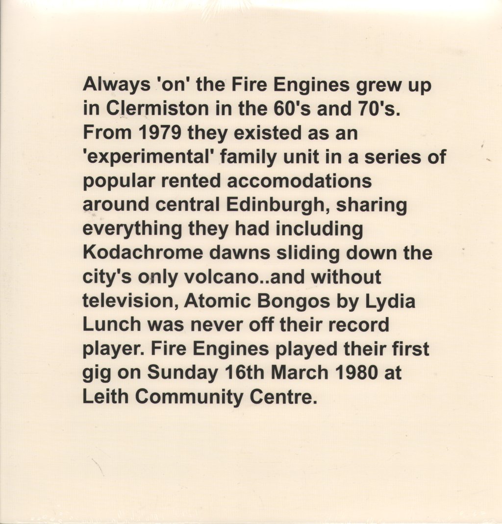 Fire Engines - Chrome Dawns - Double Lp