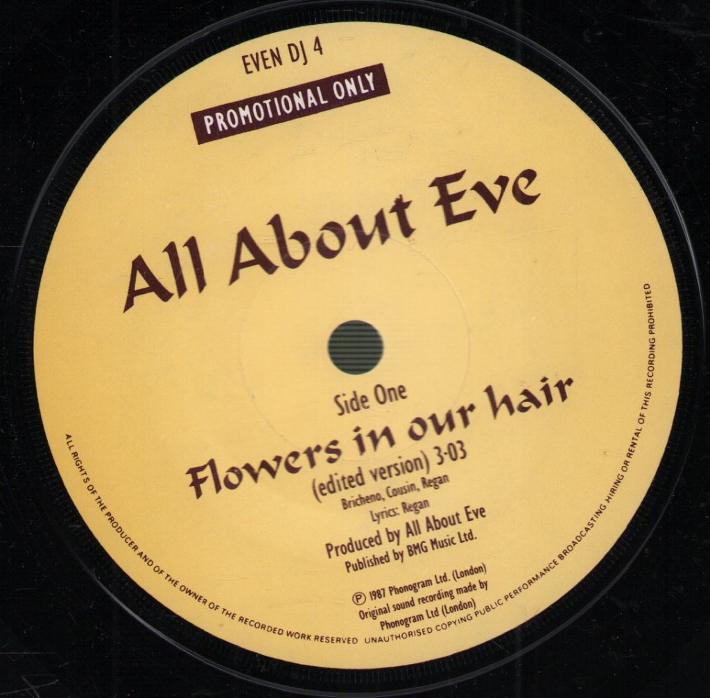 All About Eve - Flowers In Our Hair - 7 Inch