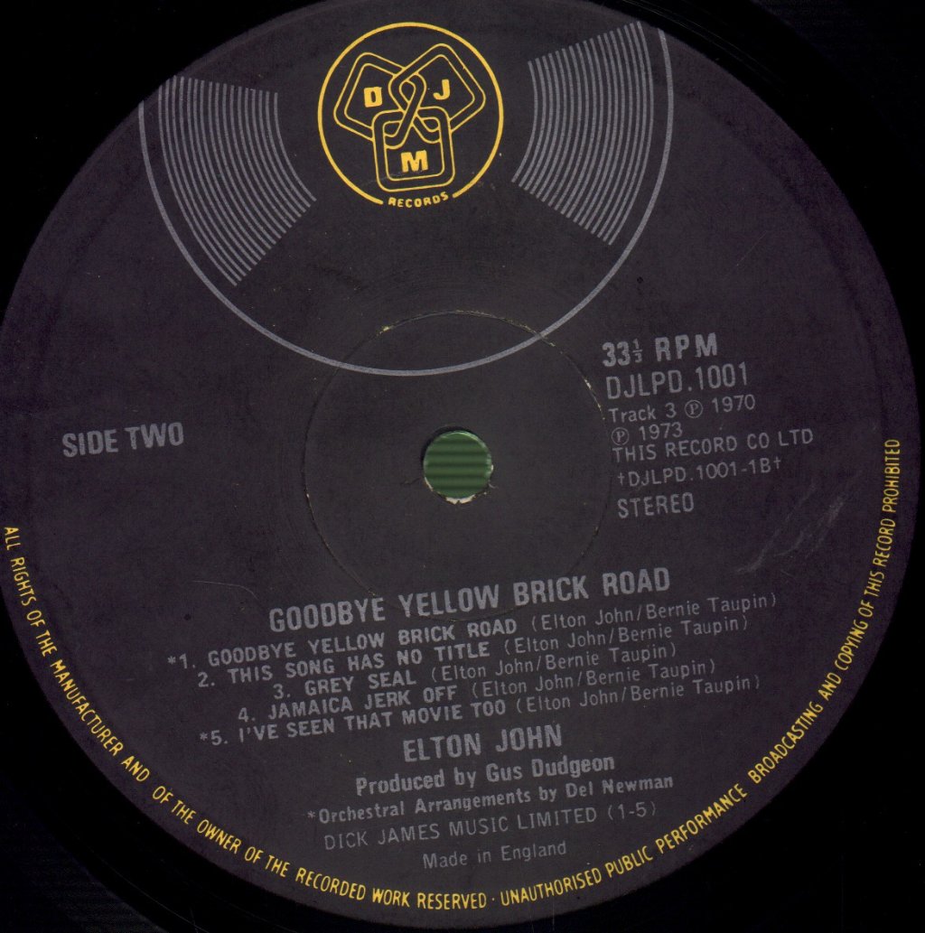 Elton John - Goodbye Yellow Brick Road - Double Lp