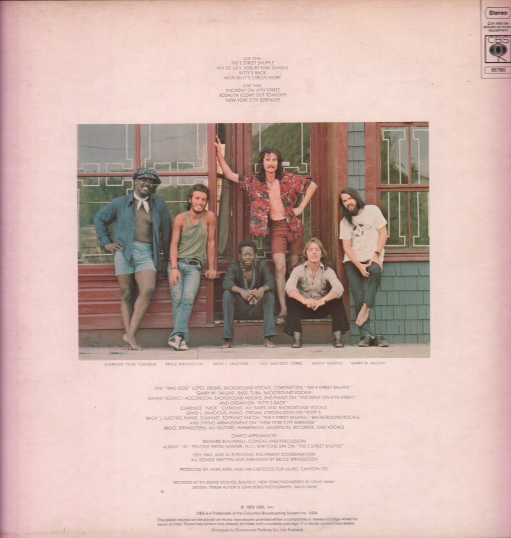 Bruce Springsteen - Wild The Innocent And The E Street Shuffle - Lp
