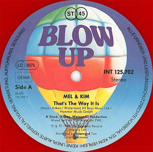 Mel And Kim - That's The Way It Is - 12 Inch