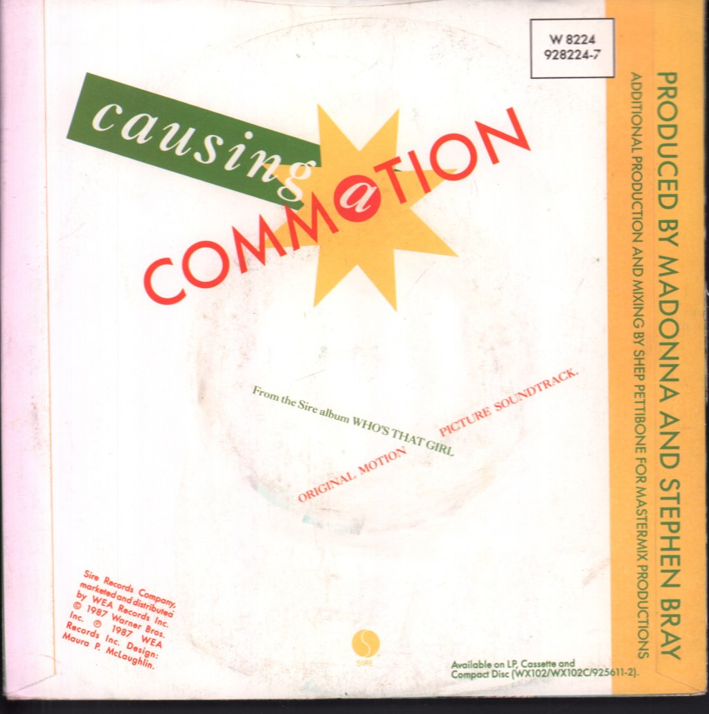 Madonna - Causing A Commotion - 7 Inch