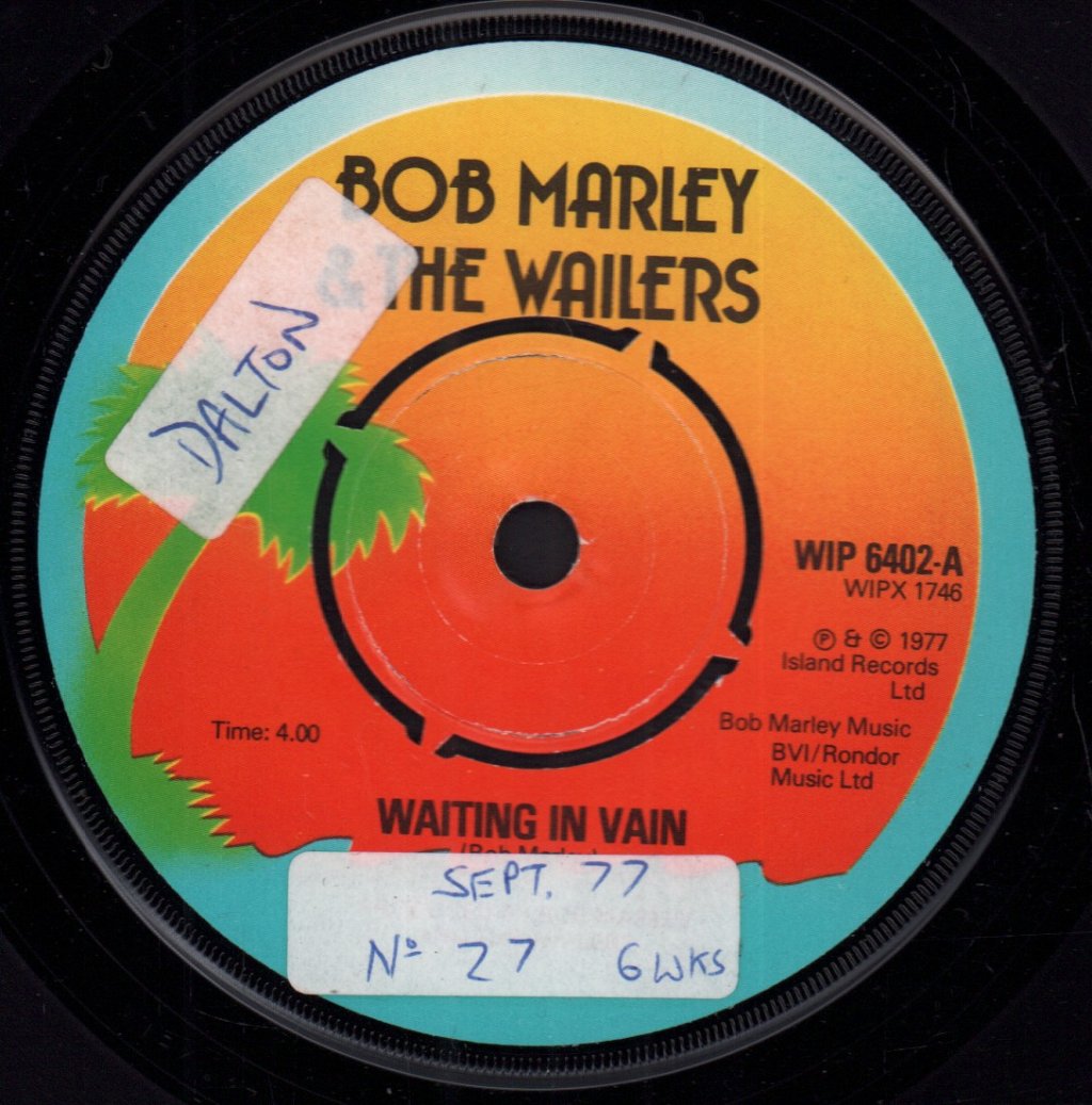 Bob Marley And The Wailers - Waiting In Vain - 7 Inch
