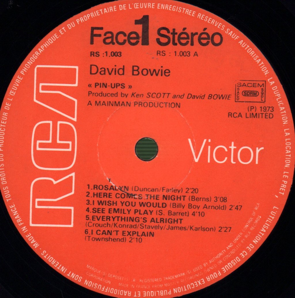 David Bowie - Pin Ups - Lp