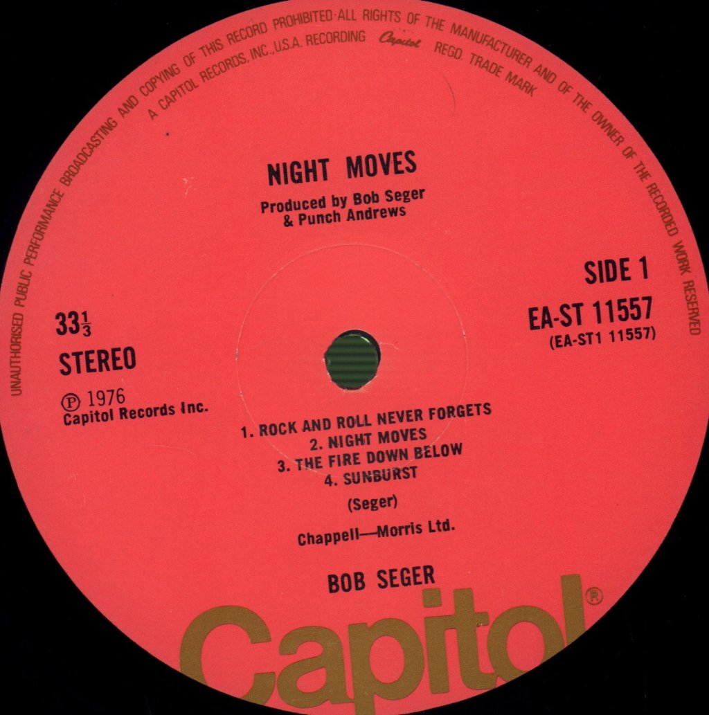 Bob Seger And The Silver Bullet Band - Night Moves - Lp