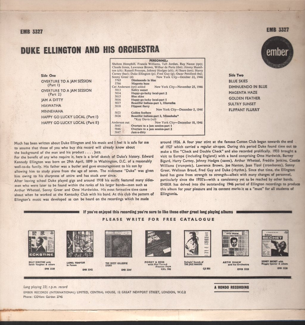 Duke Ellington And His Orchestra - It's Duke Ellington - Lp