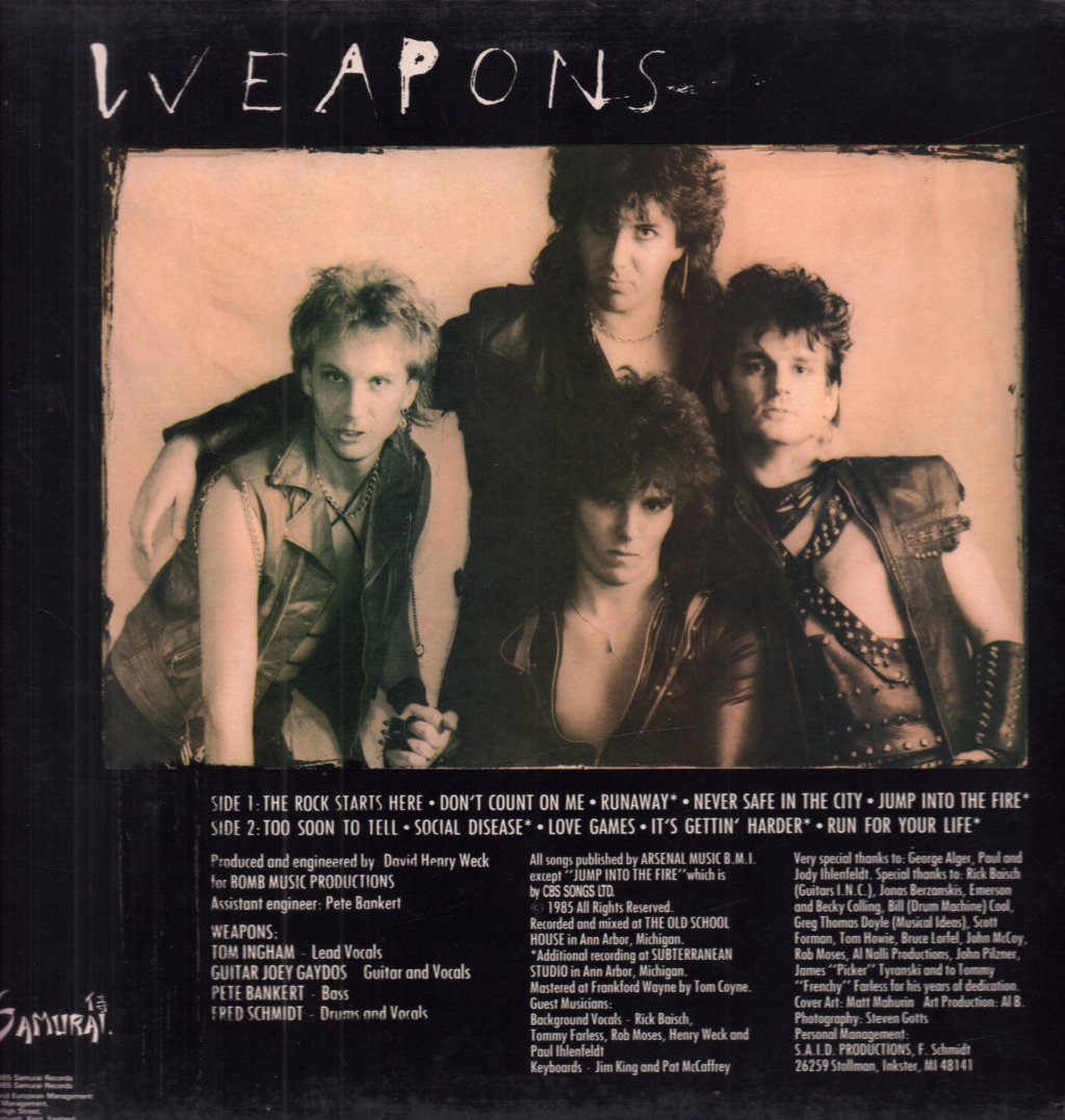 Weapons (80'S Group) - Captive Audience - Lp