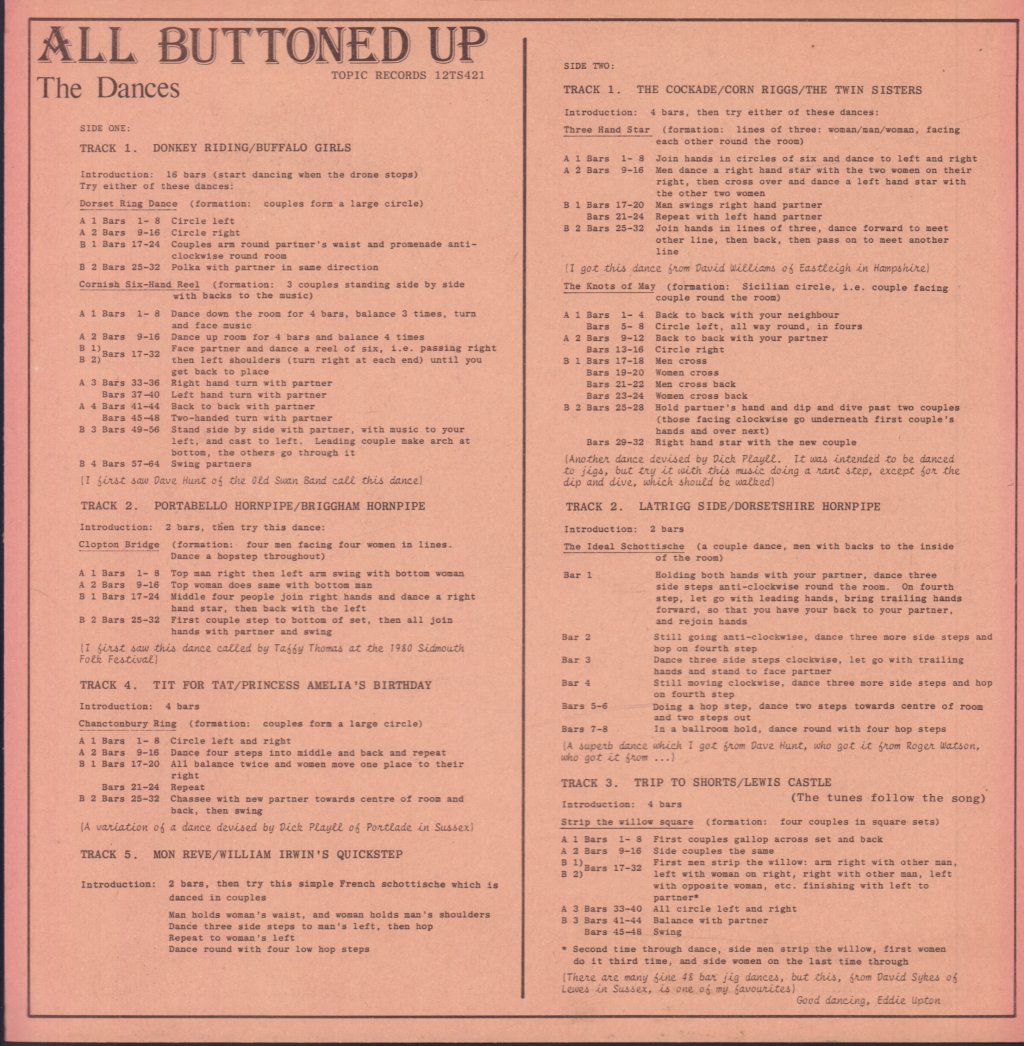 Hemlock Cock And Bull Band - All Buttoned Up - Lp