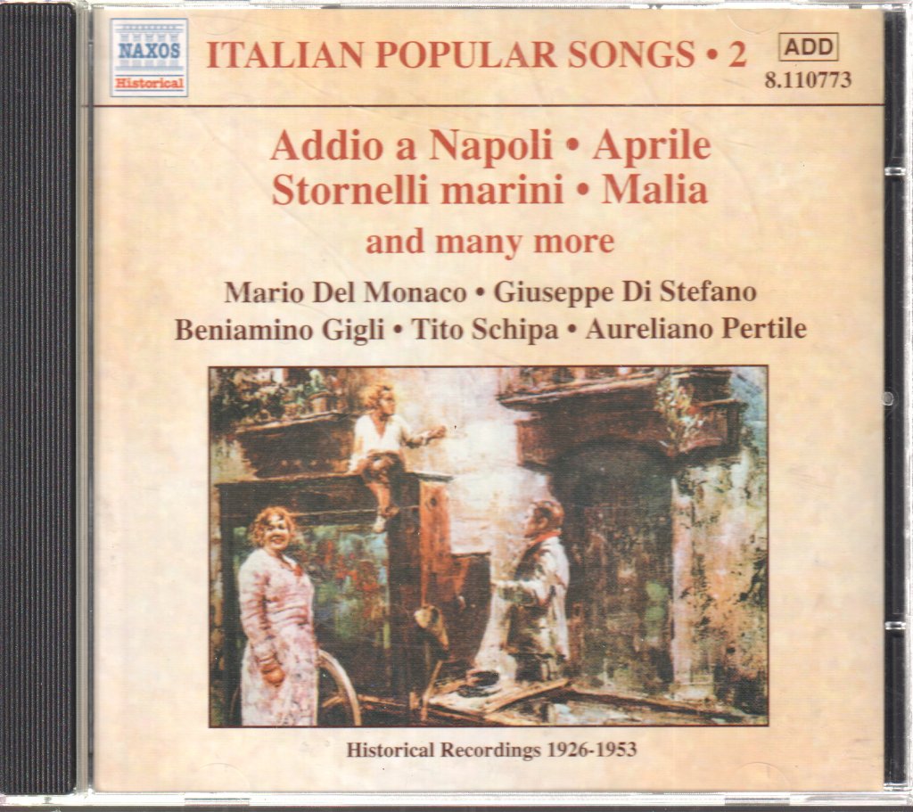 Various Artists - Italian Popular Songs 2 - Addio A Napoli / Aprile / Stornelli Marina / Malia And Many More - Cd