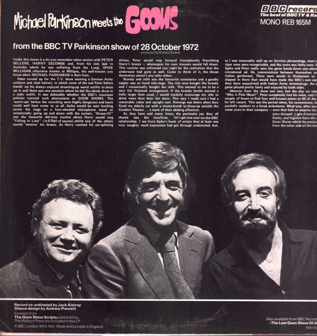 Goons - Michael Parkinson Meets The Goons - Lp