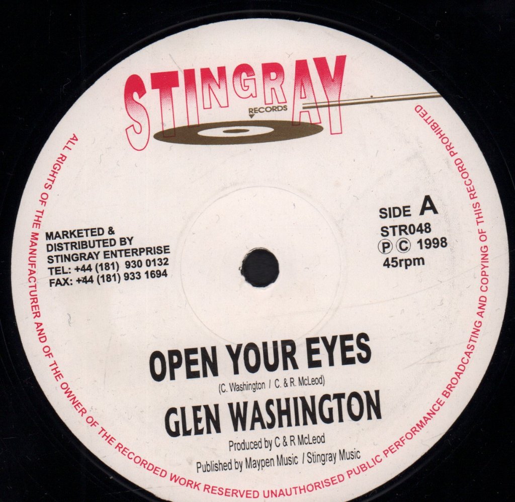 Glen Washington - Open Your Eyes - 12 Inch