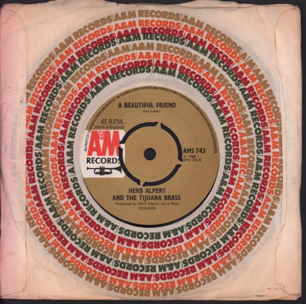 Herb Alpert And The Tijuana Brass - My Favourite Things - 7 Inch