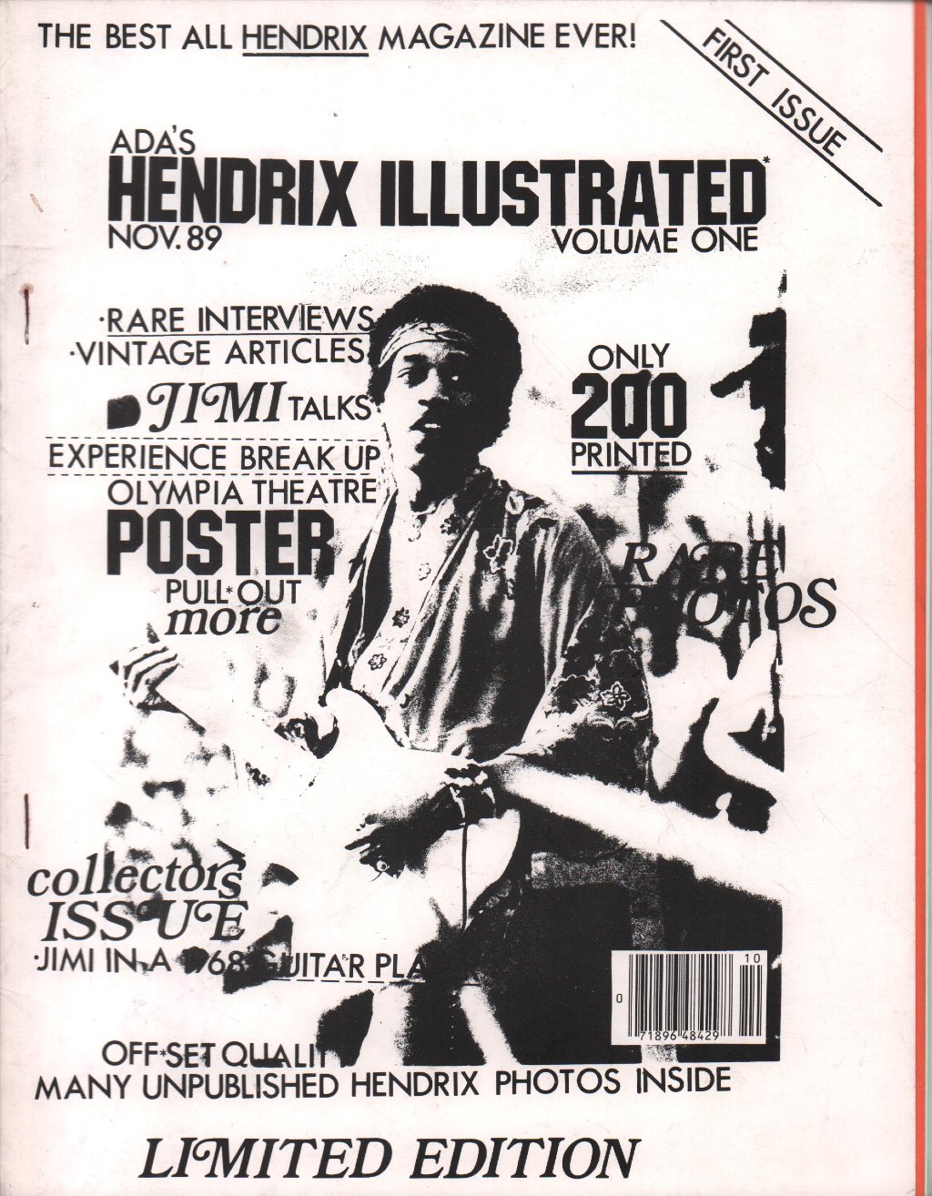 Jimi Hendrix - ada's hendrix illustrated - volume one - Fanzine