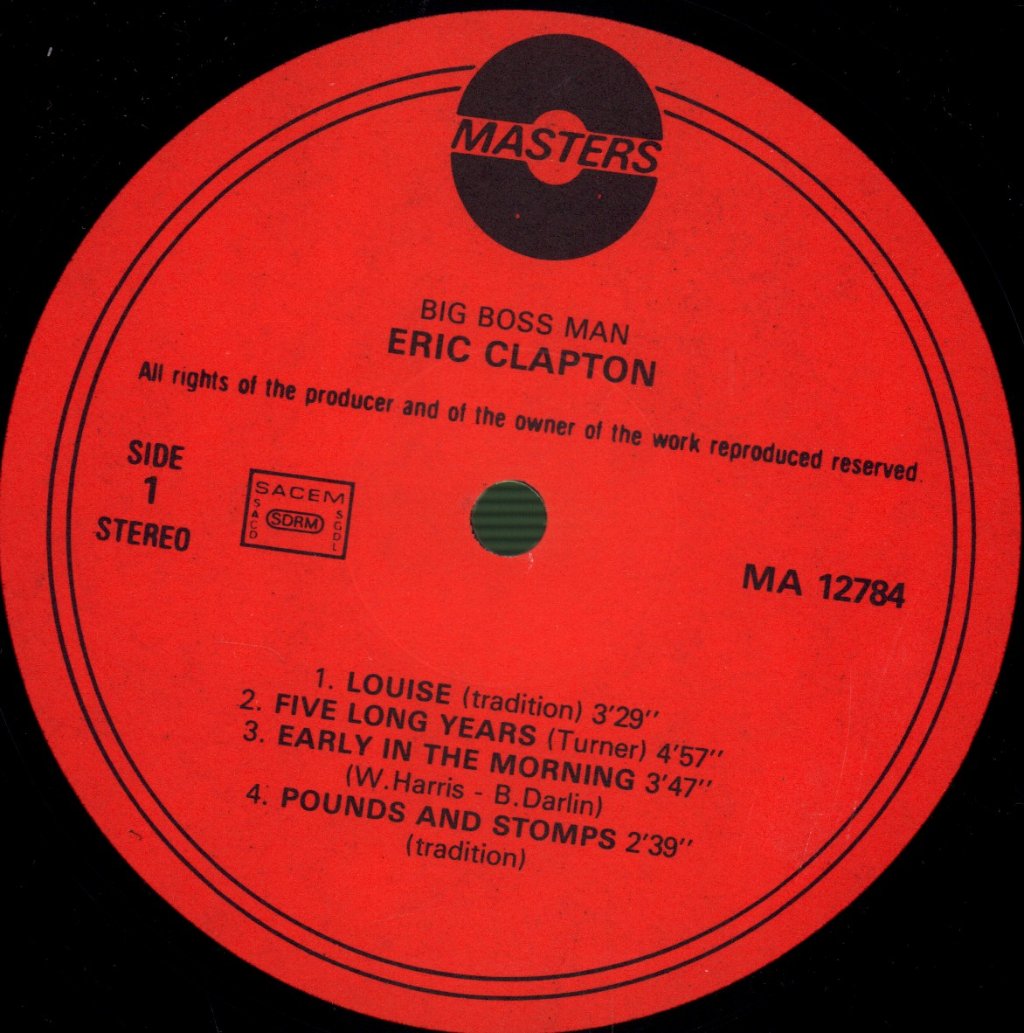 Eric Clapton - Big Boss Man - Lp