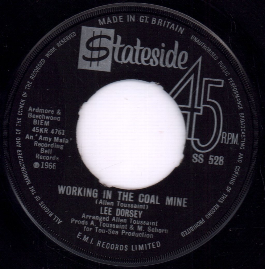 Lee Dorsey - Working In A Coal Mine - 7 Inch