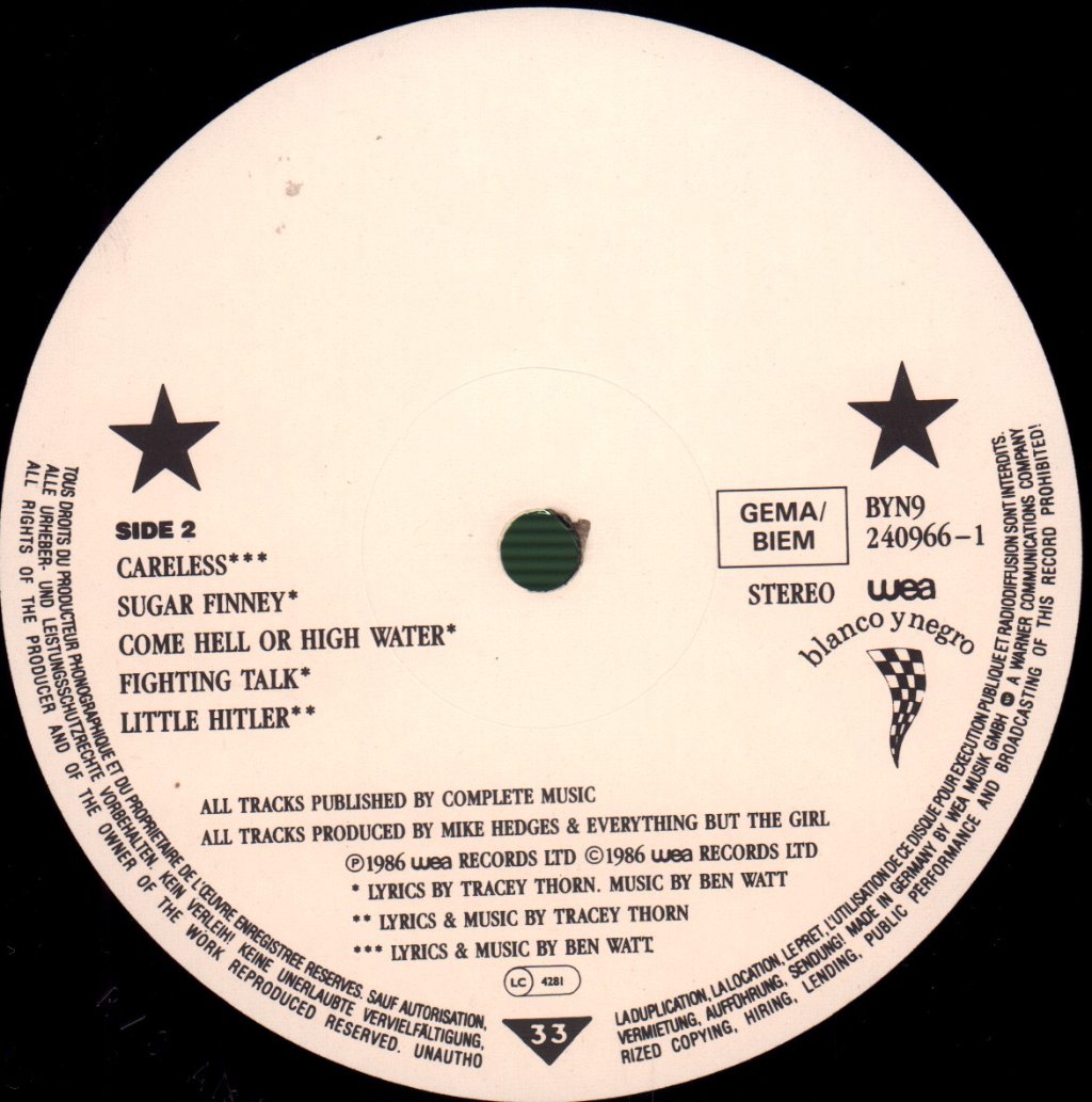 Everything But The Girl - Baby The Stars Shine Bright - Lp