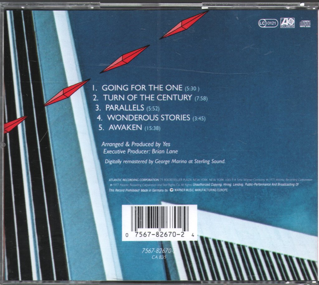 Yes - Going For The One - Cd