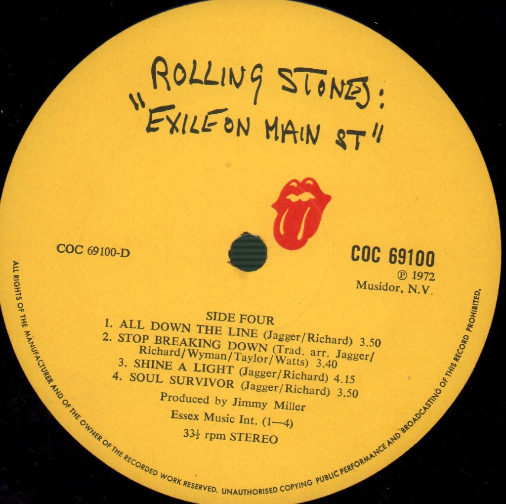 Rolling Stones - Exile On Main St. - Double Lp