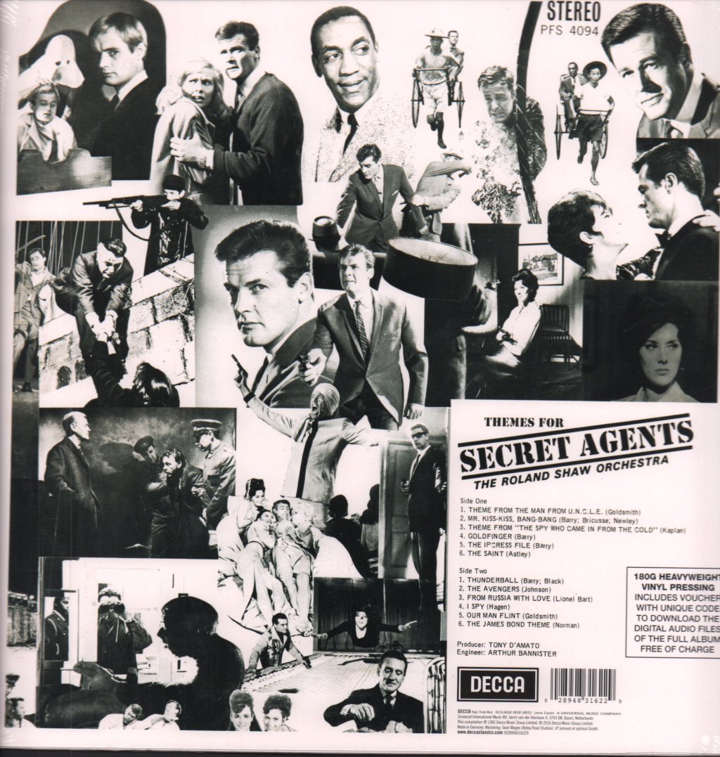 Roland Shaw Orchestra - Themes For Secret Agents - Lp