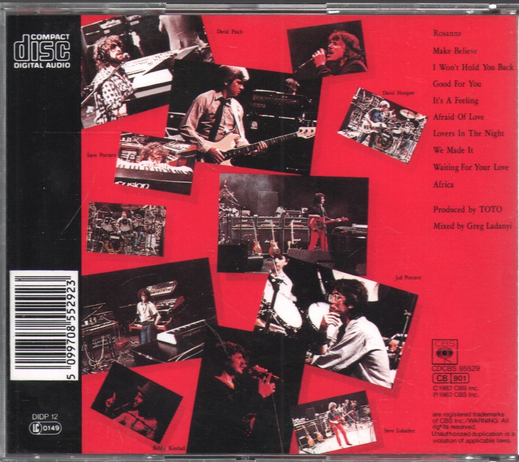 Toto - Toto IV - Cd