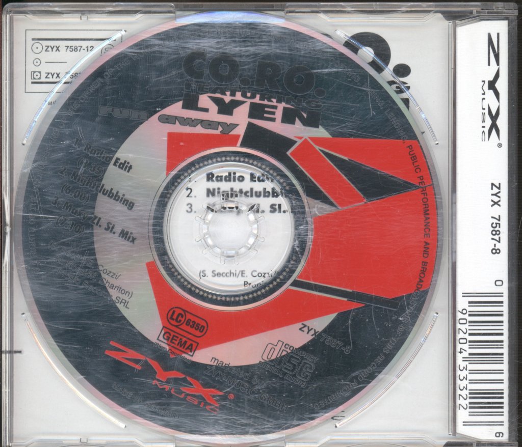 CO.RO. Feat. Lyen - Run Away - Cd