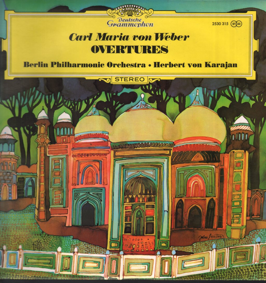 Herbert Von Karajan / Berlin Philharmonic Orchestra - Carl Maria Von Weber - Overtures - Lp
