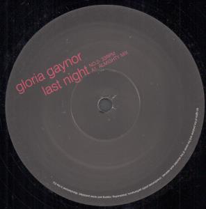 Gloria Gaynor - Last Night - 12 Inch