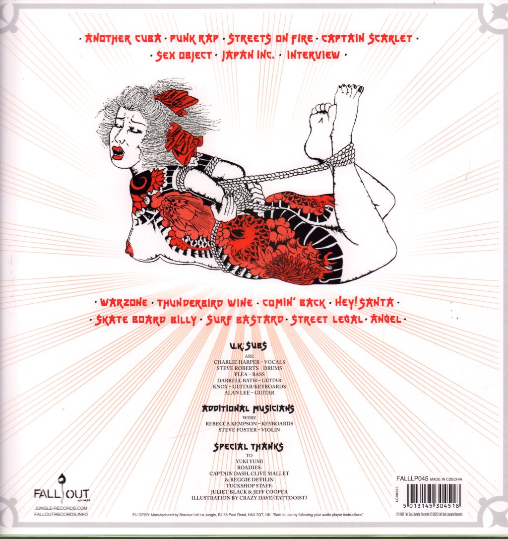 UK Subs - Japan Today - Lp