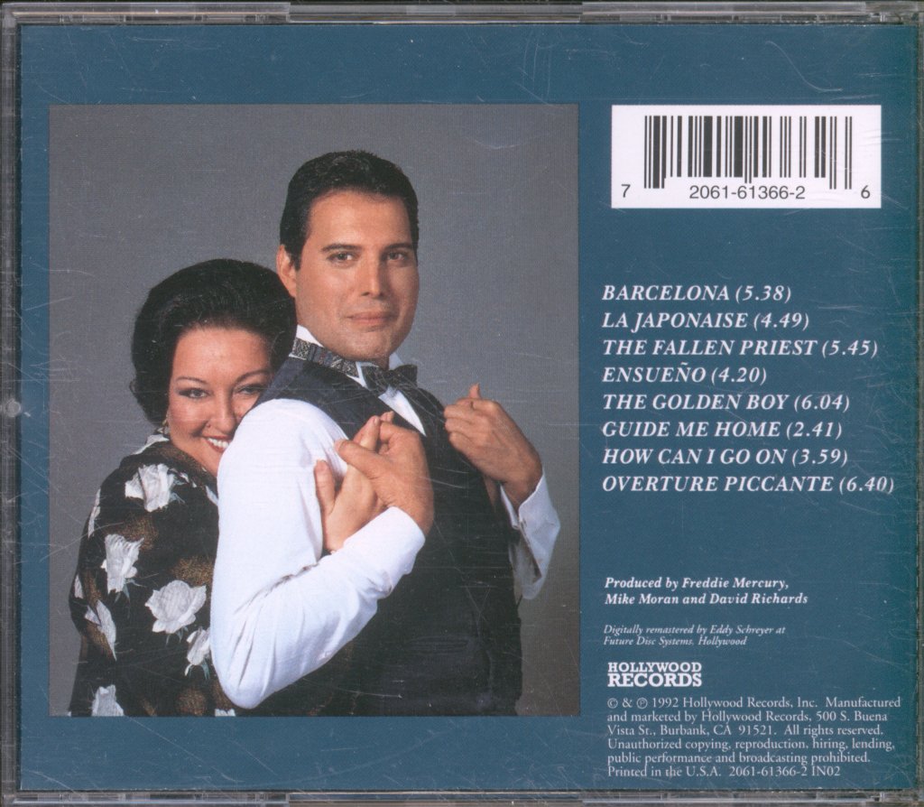 Freddie Mercury And Montserrat Caballe - Barcelona - Cd