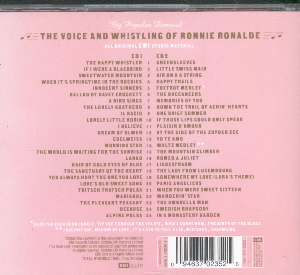 Ronnie Ronalde - Essential Ronnie Ronalde - Double Cd
