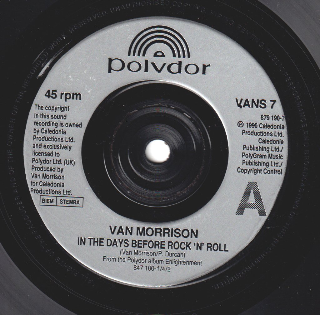 Van Morrison - In The Days Before Rock N Roll - 7 Inch