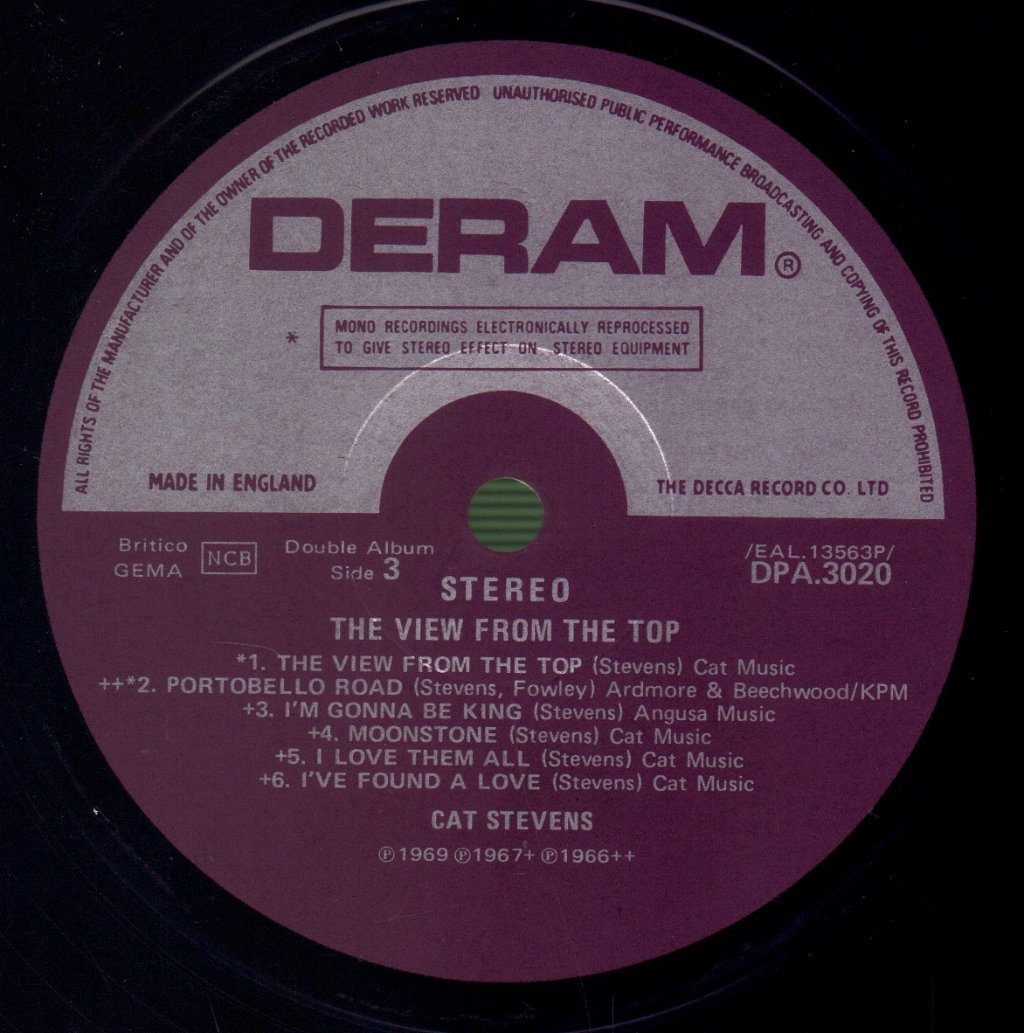 Cat Stevens - View From The Top - Double Lp