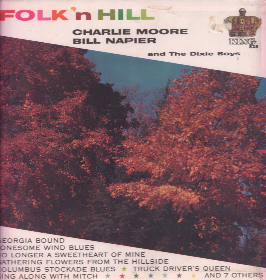 Charlie Moore Bill Napier And The Dixie Boys - Folk N Hill - Lp