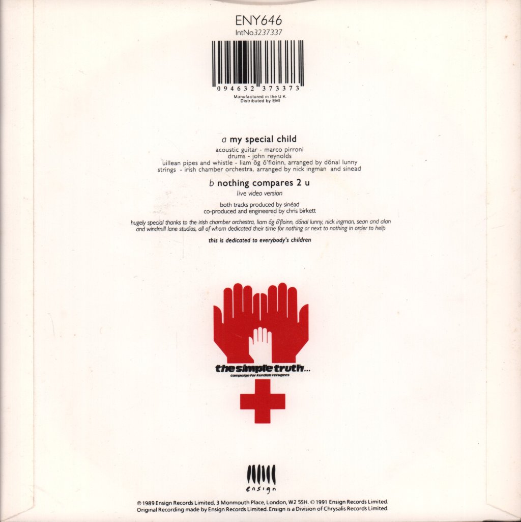 Sinead O'Connor - My Special Child - 7 Inch