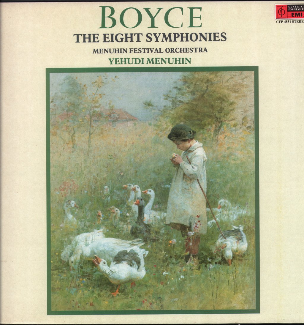 Menuhin Festival Orchestra / Yehudi Menuhin - Boyce - Eight Symphonies - Lp