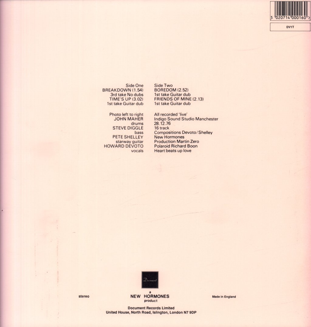 Buzzcocks - Spiral Scratch - 12 Inch