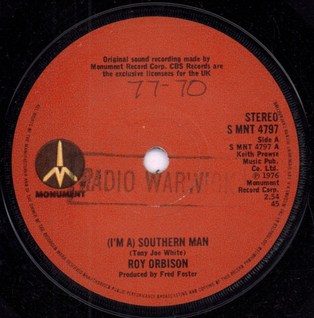 Roy Orbison - I'm A Southern Man - 7 Inch