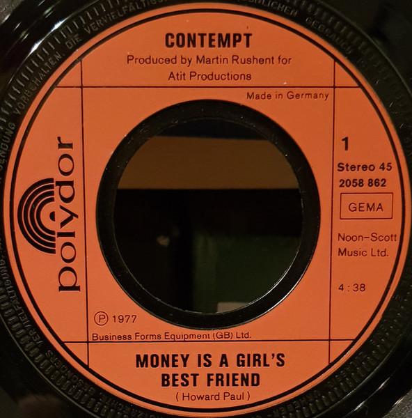 Contempt (70'S Group) - Money Is A Girl's Best Friend - 7 Inch