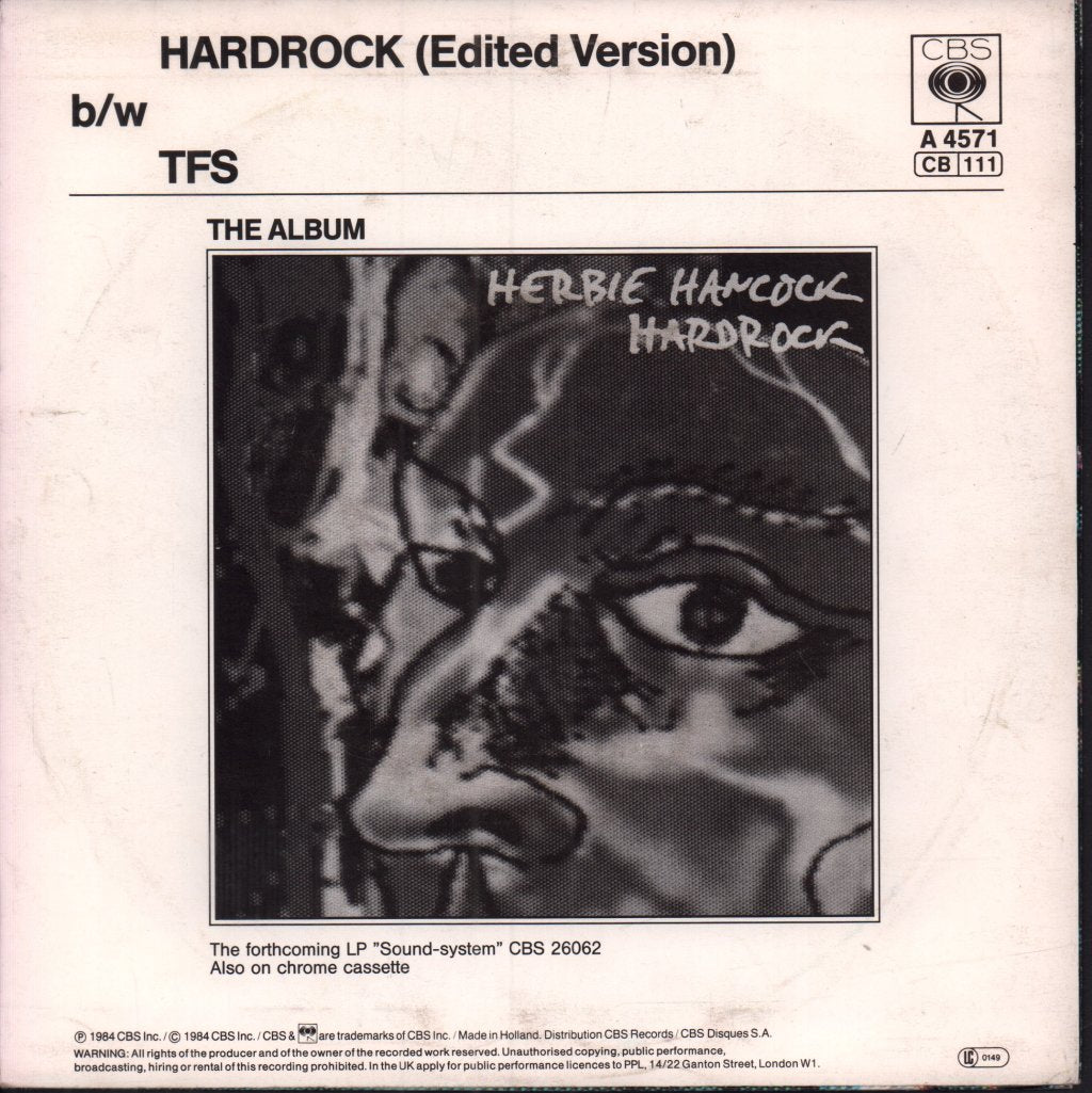Herbie Hancock - Hardrock - 7 Inch