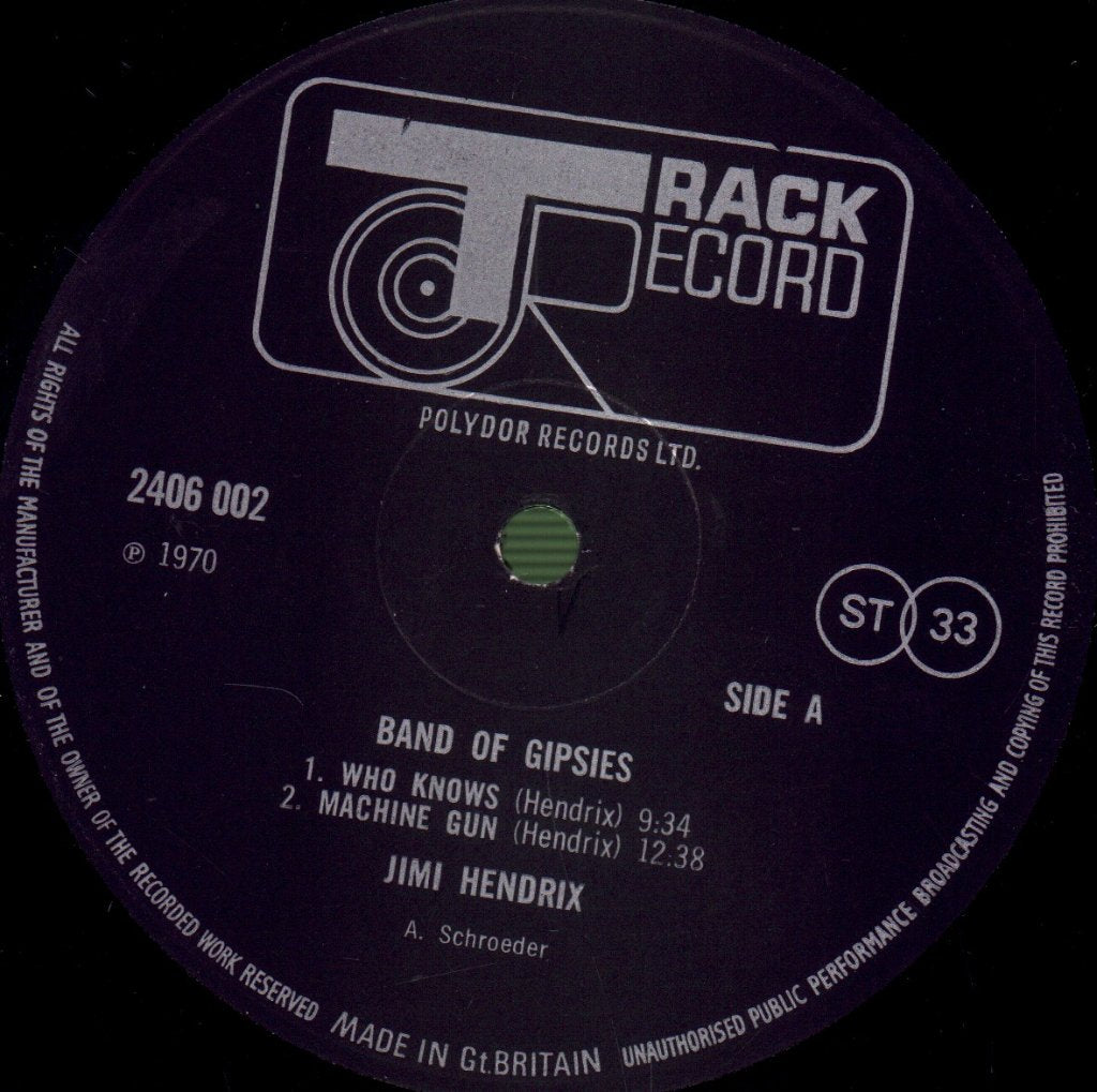 Jimi Hendrix - Band Of Gypsies - Lp