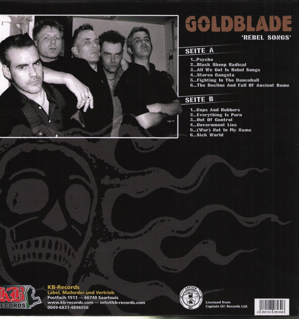 Gold Blade - Rebel Songs - Lp