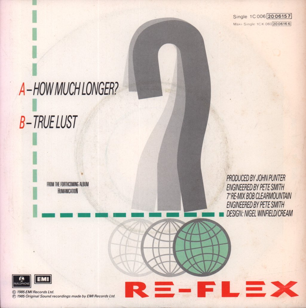 Re-Flex - How Much Longer? - 7 Inch
