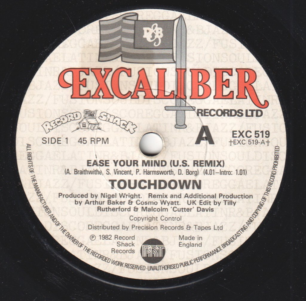 Touchdown - Ease Your Mind - 7 Inch