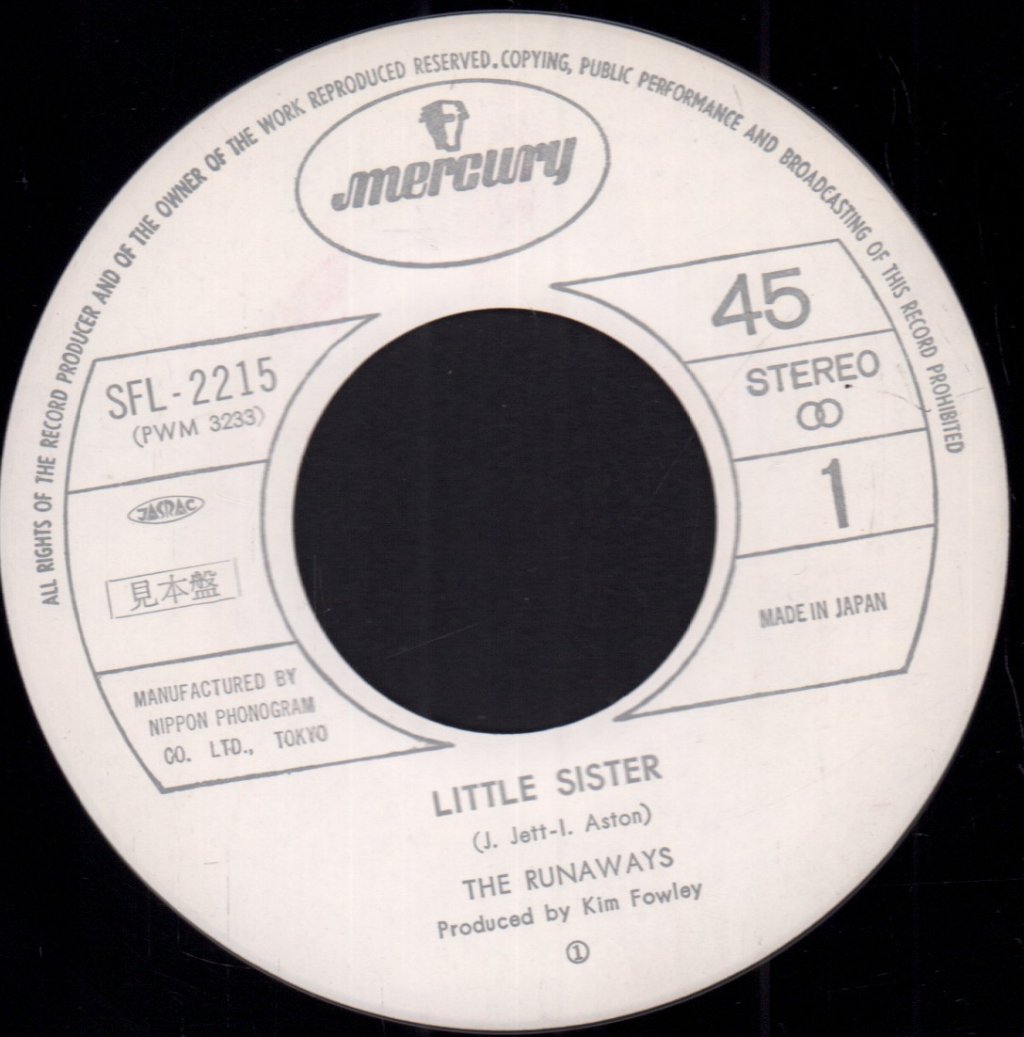 Runaways - Little Sister - 7 Inch