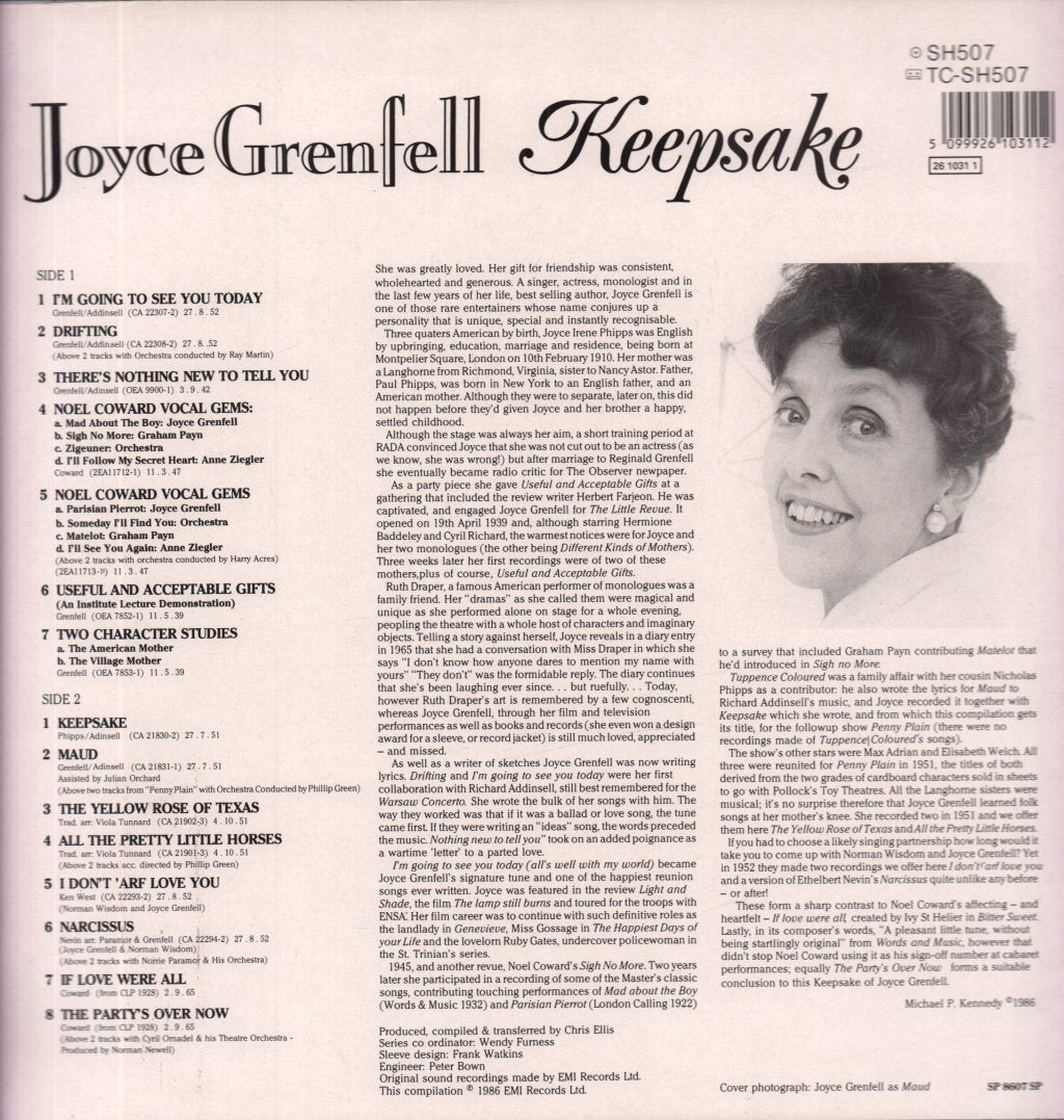 Joyce Grenfell - Keepsake - Lp