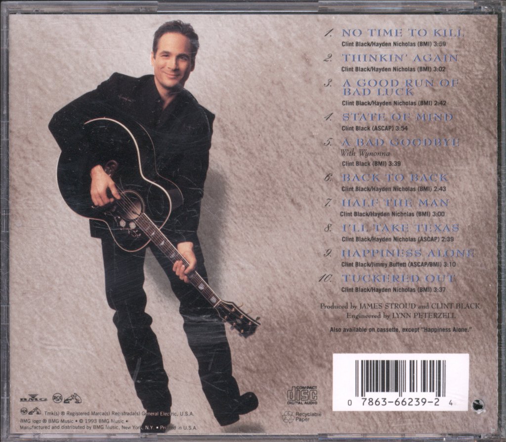 Clint Black - No Time To Kill - Cd
