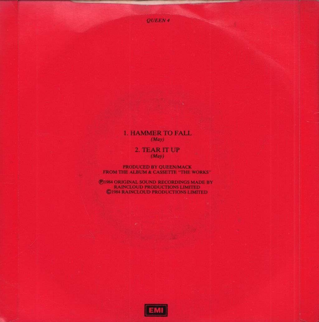 Queen - Hammer To Fall - 7 Inch