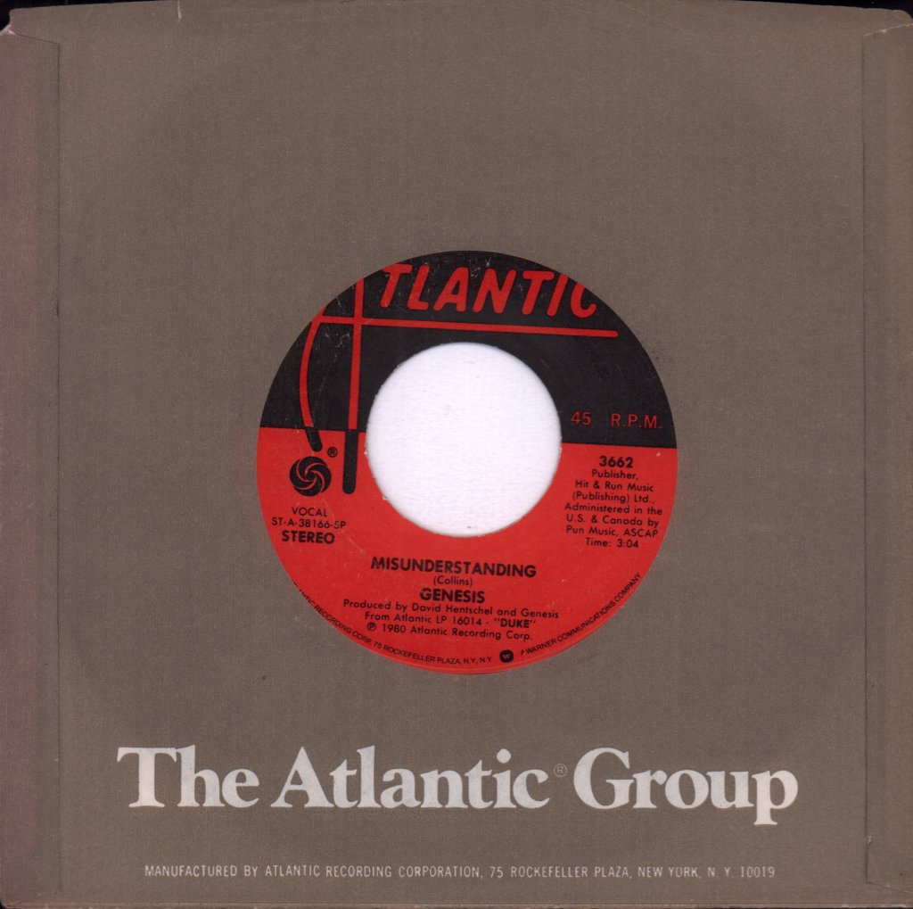 Genesis - Misunderstanding - 7 Inch