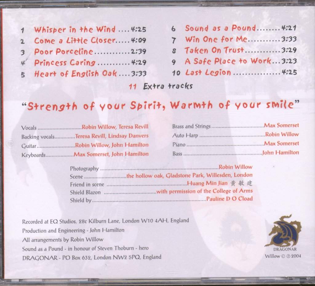 Robin Willow - For Honour - Cd