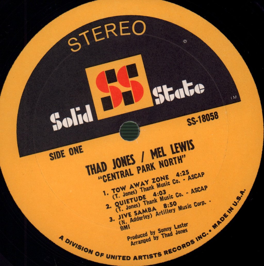 Thad Jones / Mel Lewis Orchestra - Central Park North - Lp